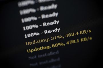 Photo of computer software updating