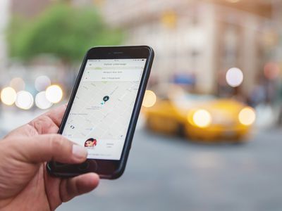 Uber app open on a smartphone