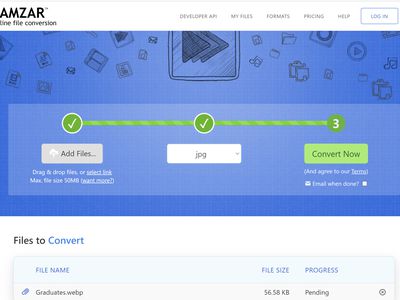 Zamzar online file conversion tool