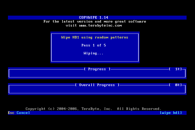 CopyWipe for DOS