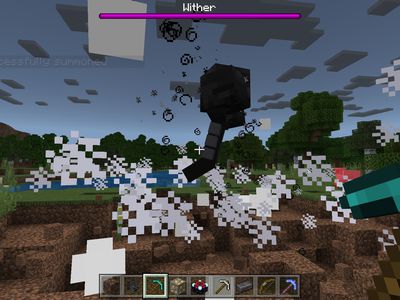 Spawning a Wither in Minecraft