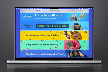 Amazon Prime Day website on a laptop