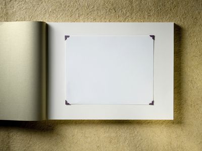 Empty photo album