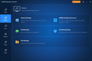 AOMEI Backupper Standard v6 backup tab