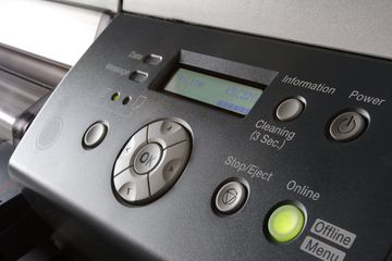 An inkjet printer connected to a network