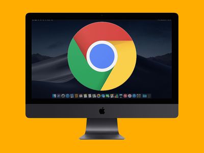 The Chrome icon on an iMac's screen