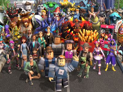 A screenshot of dozens of characters in the game Roblox.