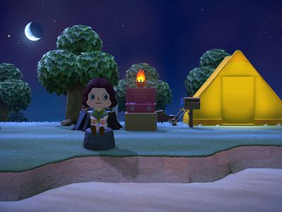 The tent in Animal Crossing: New Horizons before the house upgrade.