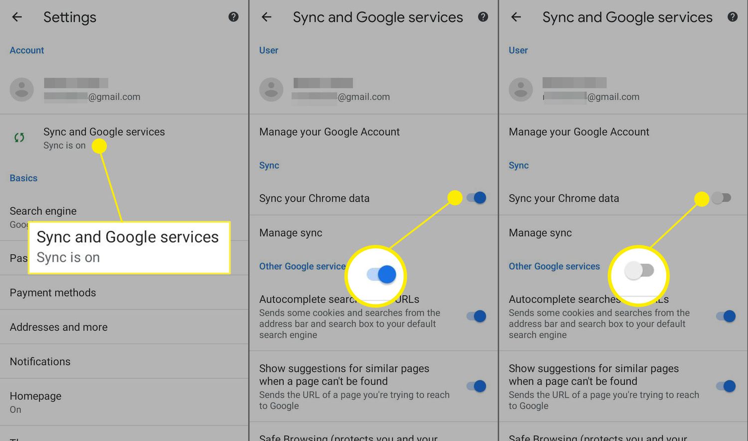 How to Turn Off Sync for Google Chrome on Android