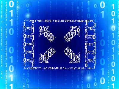 Fullscreen Binary Code Blue Vector Pattern Background