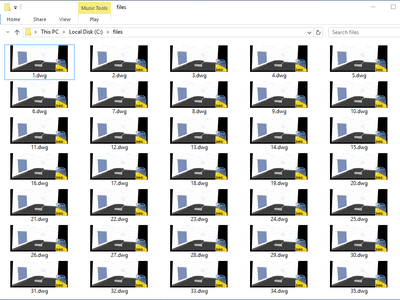 DWG files in a folder