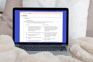 Enhanced Protection setting in Chrome on a laptop