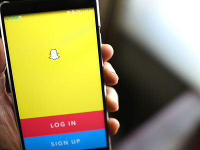 An image of the Snapchat login page on a smartphone.