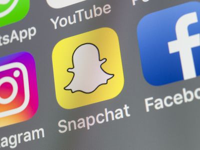 An image of the Snapchat app icon on an iPhone screen.