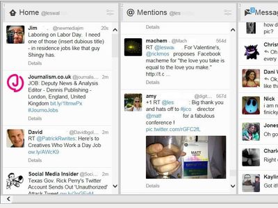 TweetDeck Dashboard screenshot