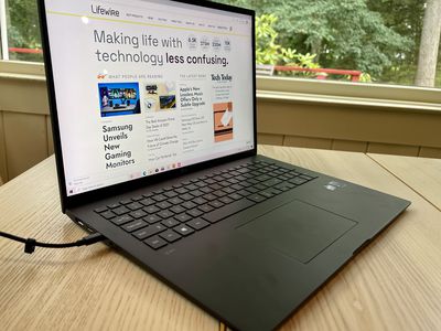 The LG Gram 17 laptop computer. 