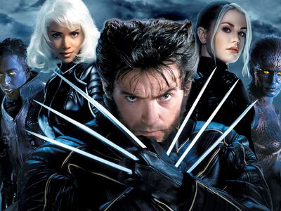 An X Men poster featuring several characters from the movies.