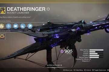 Destiny 2 Deathbringer Exotic rocket launcher