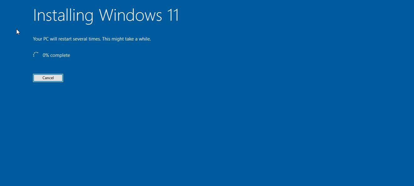 Installing Windows 11