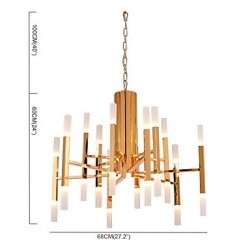 Led Chandelier Modern/Contemporary Painting Feature Gold White LED ...