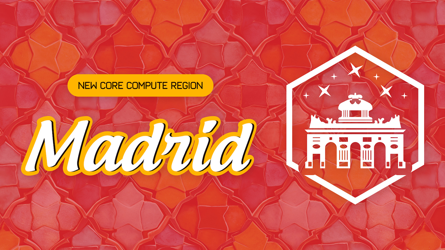 New Core Compute Region - Madrid announcement hero image.