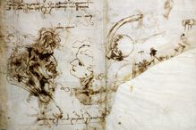 Studies of Male Profiles by Leonardo da Vinci