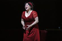 Patricia Racette performs the title role in Puccini's opera, Tosca