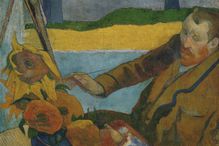 Paul Gauguin (French, 1848–1903), Vincent van Gogh Painting Sunflowers, oil on canvas, 1888, Van Gogh Museum, Amsterdam.