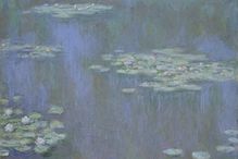 A painting by Claude Monet in analogous colors