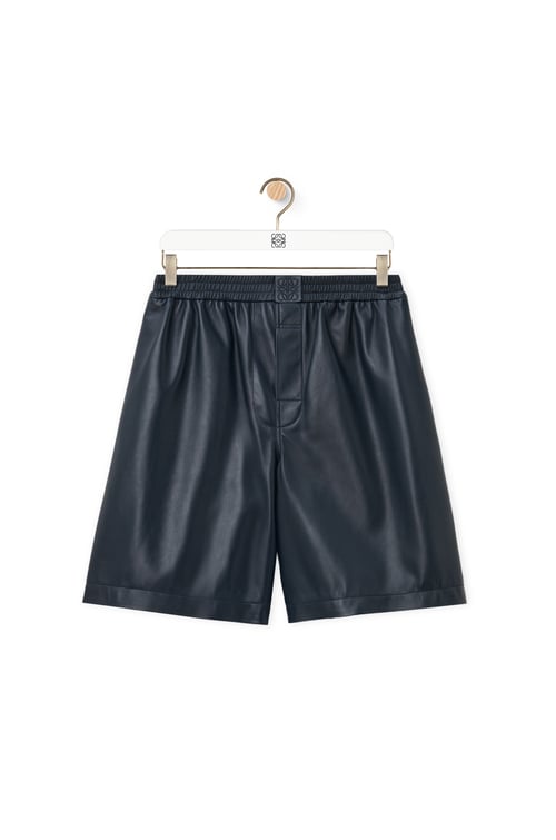 LOEWE Short in nappa di agnello Blu Navy Scuro plp_rd