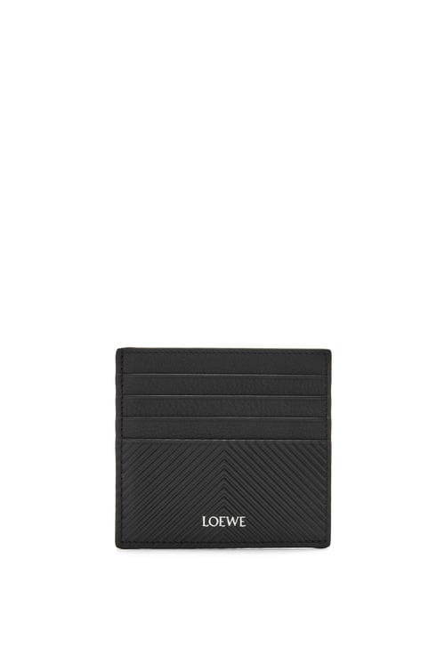 LOEWE 오픈 카드홀더 - 텍스처드 클래식 카프스킨 블랙 plp_rd