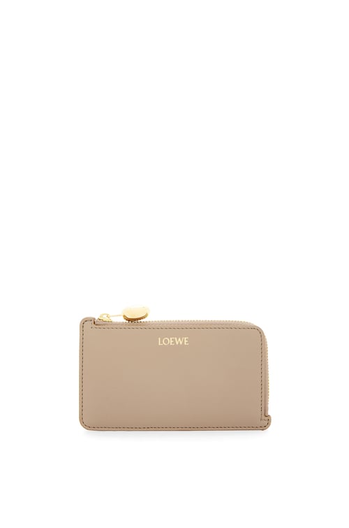 LOEWE Pebble coin cardholder in shiny nappa calfskin Sand plp_rd