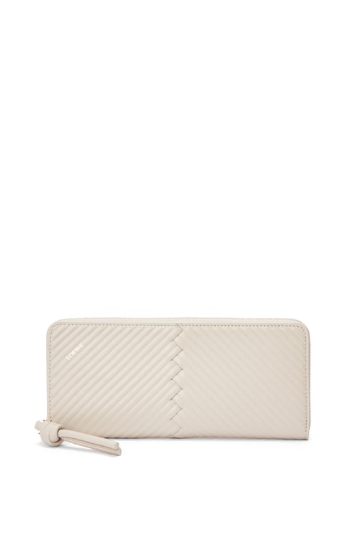 LOEWE Knot zip around wallet in shiny nappa calfskin Light Oat plp_rd