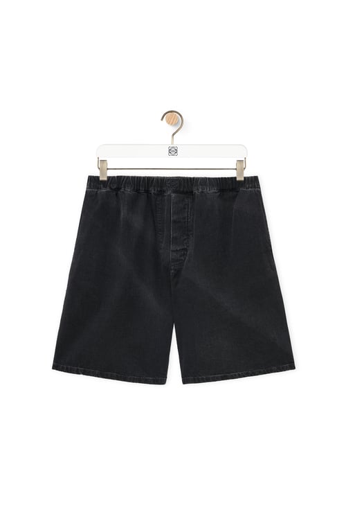 LOEWE Short in denim Nero Lavato plp_rd