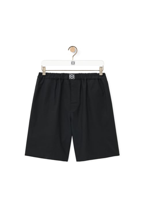 LOEWE Shorts in cotton Black plp_rd