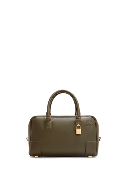 LOEWE Borsa Amazona 23 in nappa di vitello Verde Kaki Scuro plp_rd