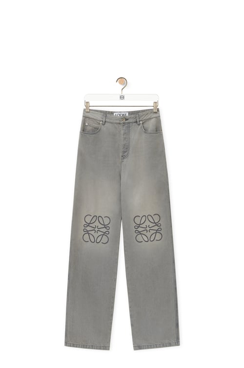 LOEWE Anagram baggy jeans in denim Grey Melange plp_rd