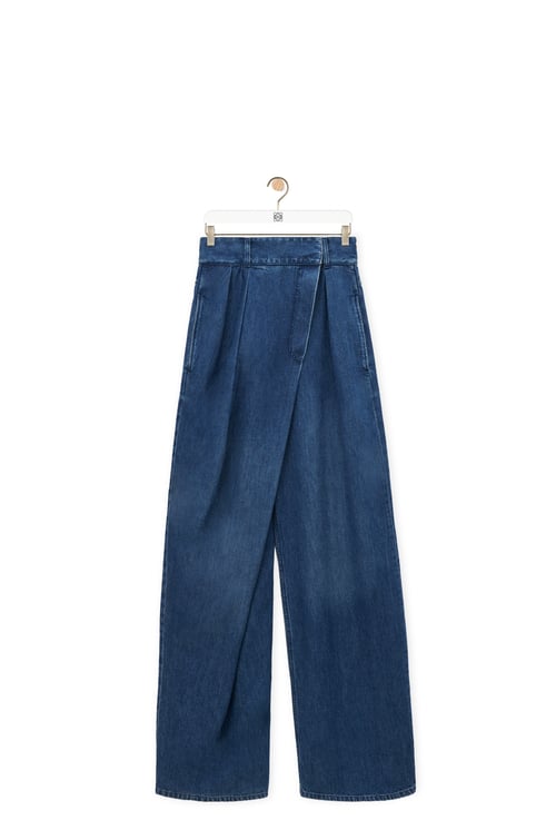 LOEWE Jeans a portafoglio in denim Denim Lavato plp_rd