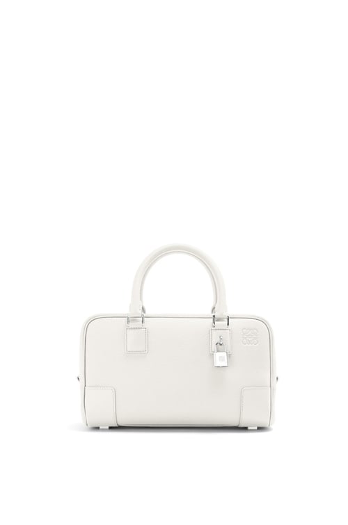 LOEWE Borsa Amazona 23 in morbida pelle di vitello granata Bianco Tenue plp_rd