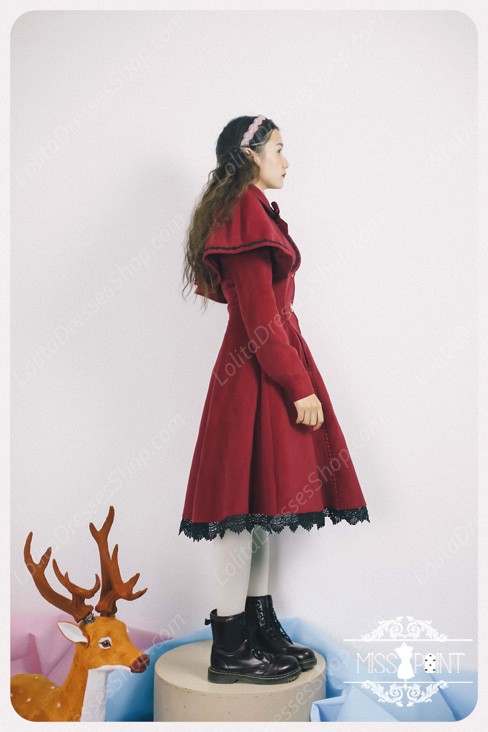 Sweet Woolen Countess Vintage Elegant Cloak Coat Lolita Suit