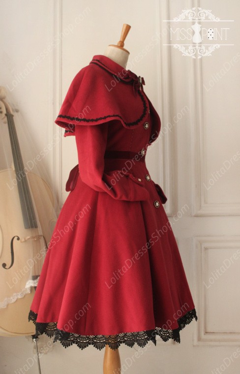 Sweet Woolen Countess Vintage Elegant Cloak Coat Lolita Suit