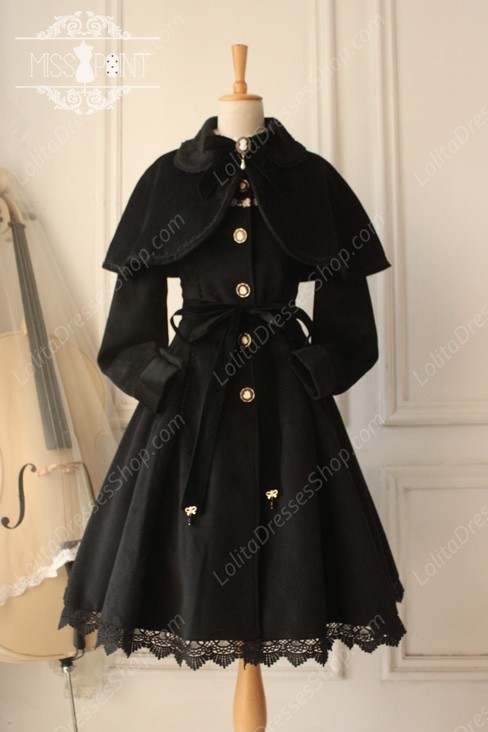 Sweet Woolen Countess Vintage Elegant Cloak Coat Lolita Suit