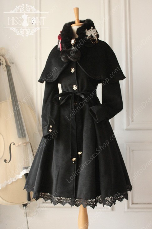 Sweet Woolen Countess Vintage Elegant Cloak Coat Lolita Suit