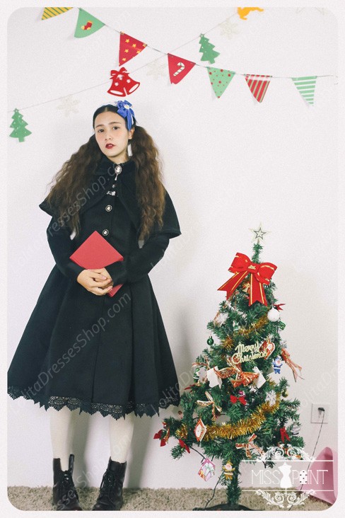 Sweet Woolen Countess Vintage Elegant Cloak Coat Lolita Suit