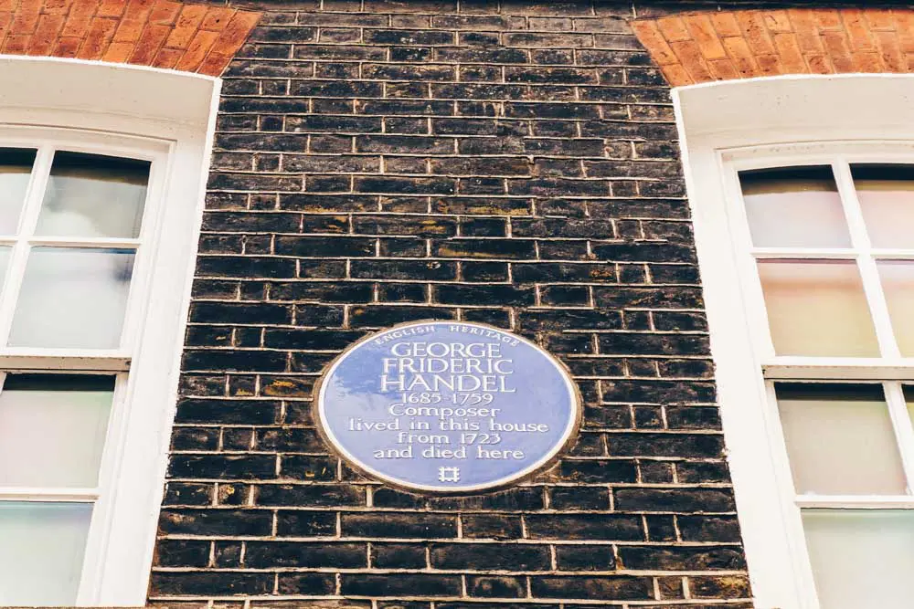 Handel Blue Plaque London