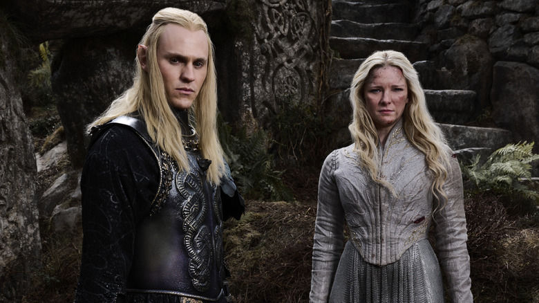 Sauron and Galadriel standing together