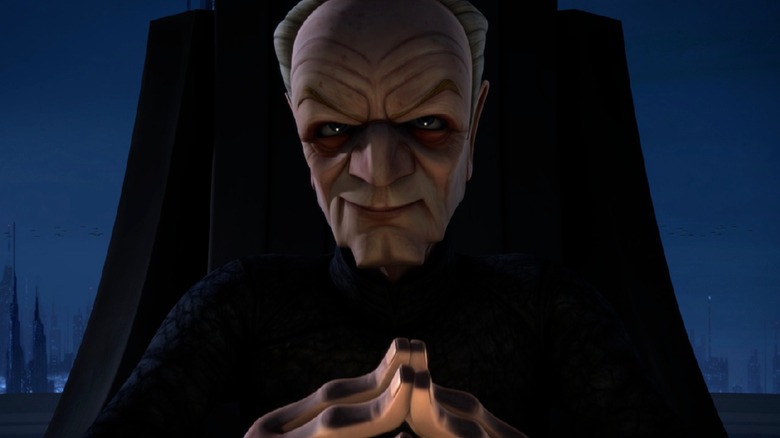 Chancellor Palpatine smirking