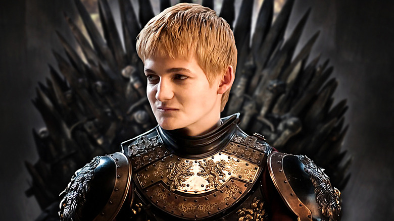 Joffrey throne behind him