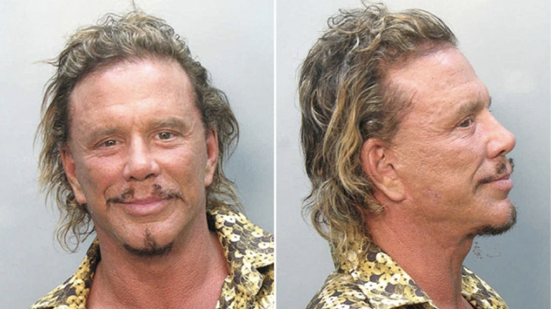 Mickey Rourke 2007 mugshot