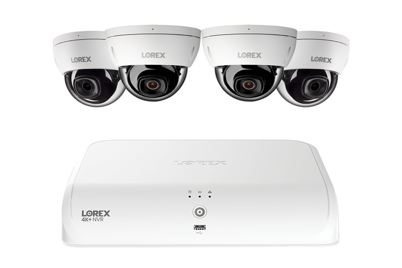 Lorex Fusion Series 4K 16 Channel (8 Wired + 8 Fusion Wi-Fi) 2TB Wired System with A4 Wired 2K IP Dome Cameras